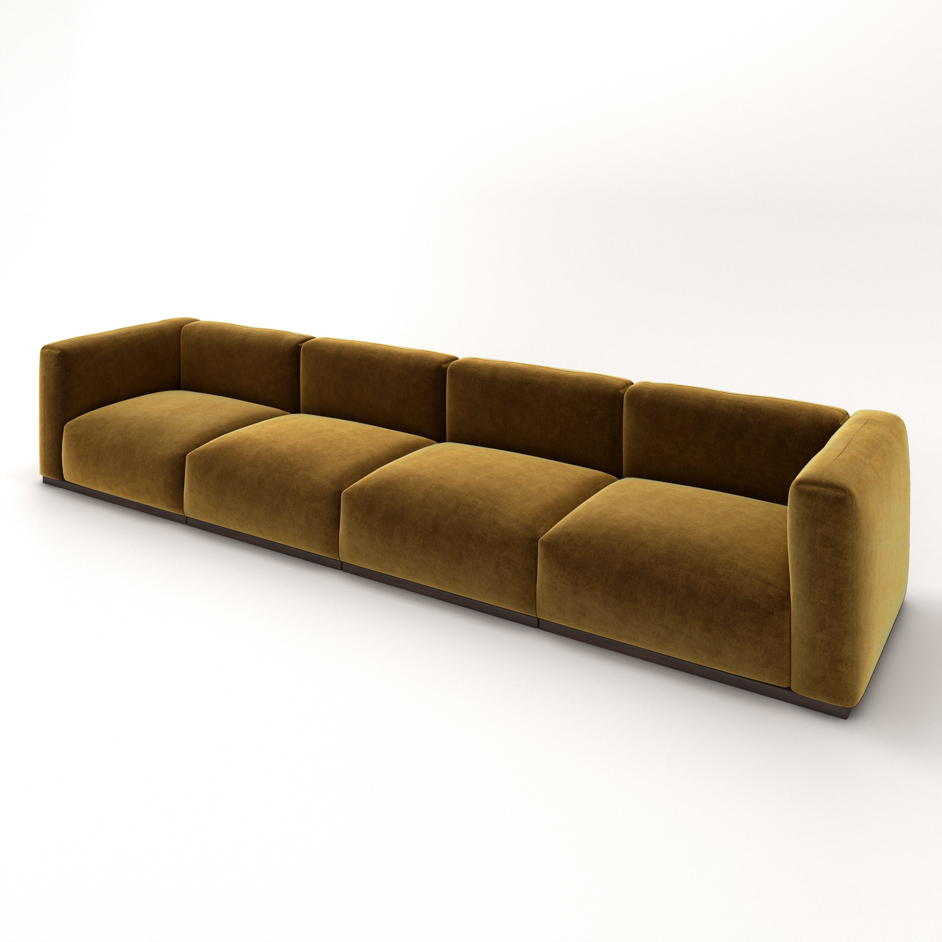 Charlotte Modular Velvet Sofa | Ochre
