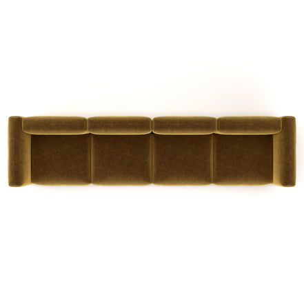 Charlotte Modular Velvet Sofa | Ochre