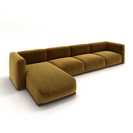 Charlotte Modular Velvet Sofa | Ochre