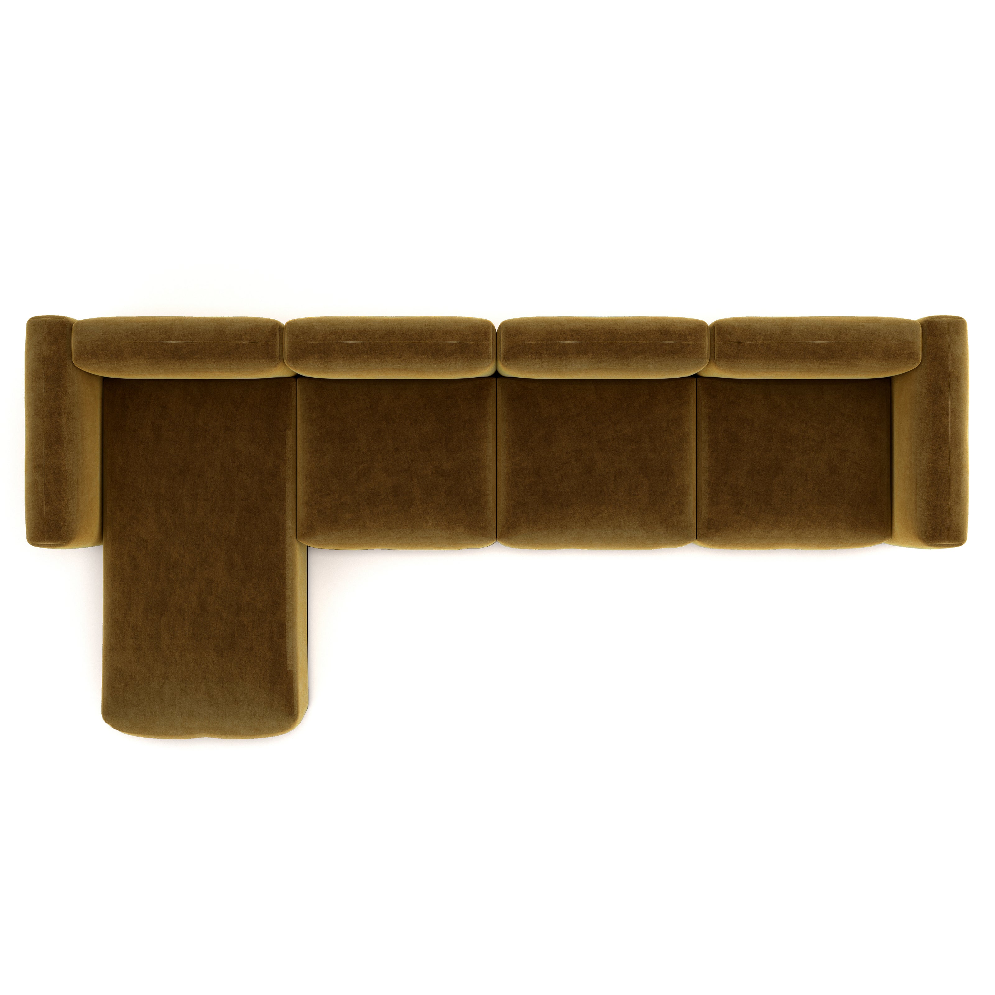 Charlotte Modular Velvet Sofa | Ochre