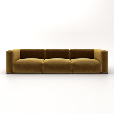 Charlotte Modular Velvet Sofa | Ochre