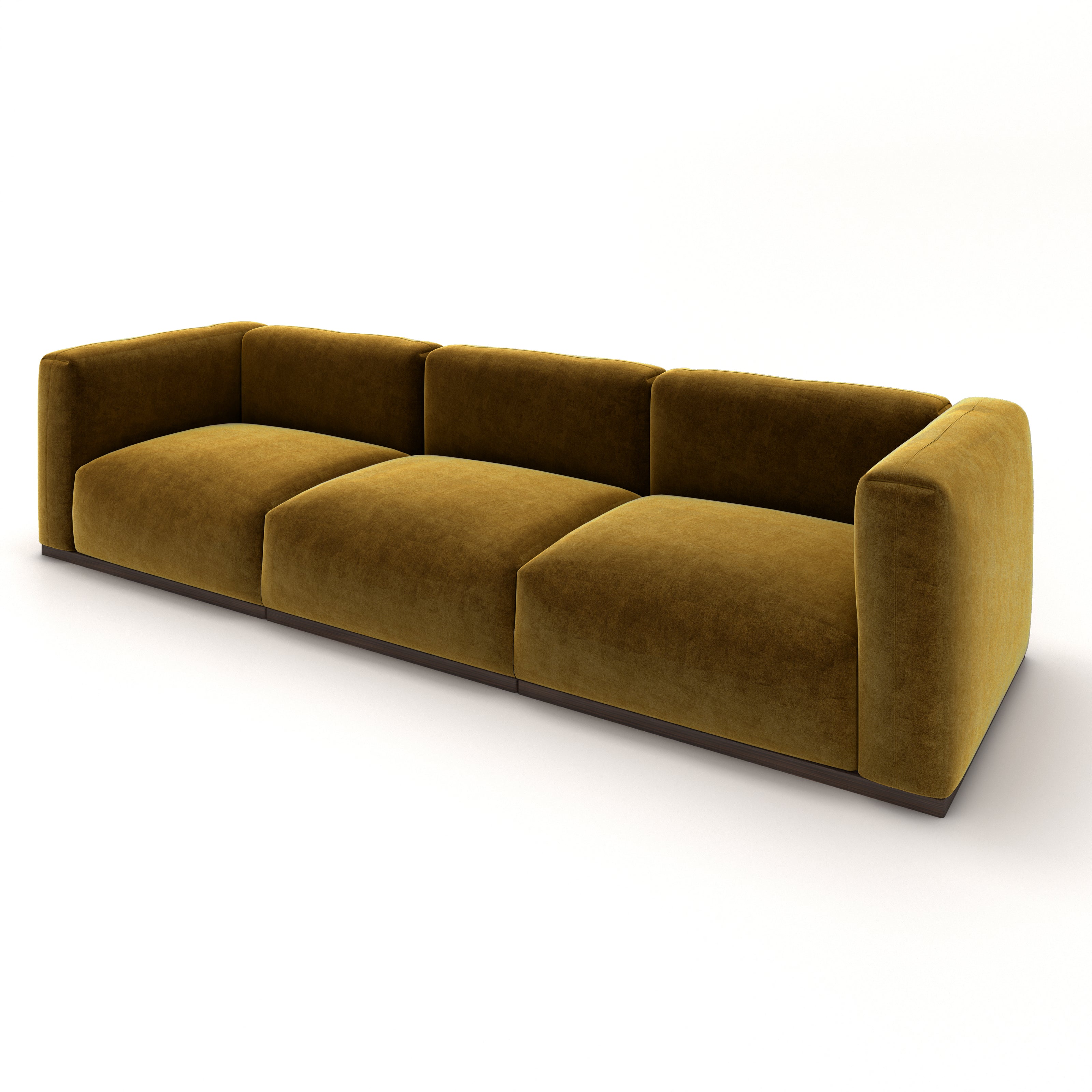 Charlotte Modular Velvet Sofa | Ochre