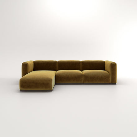 Charlotte Modular Velvet Sofa | Ochre