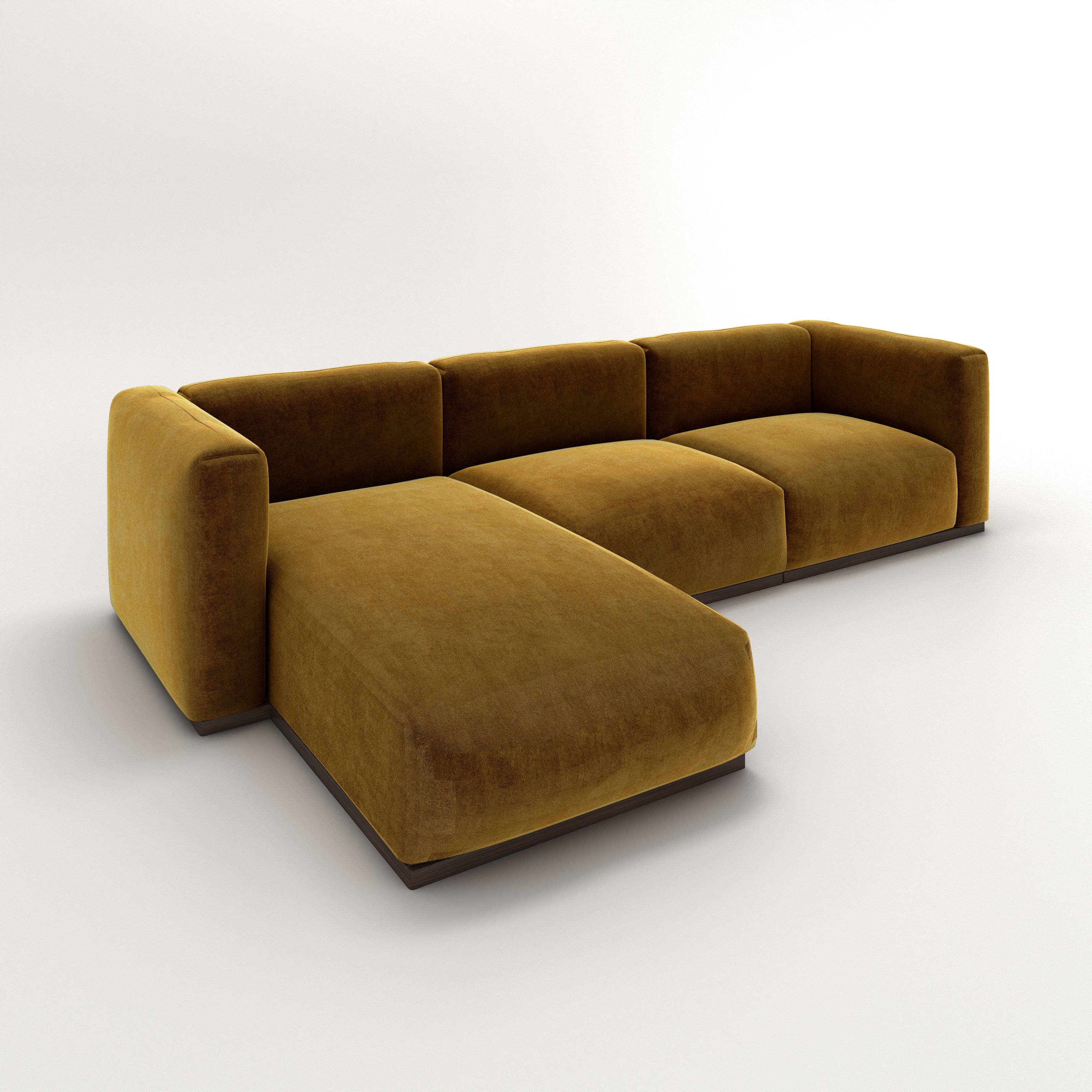 Charlotte Modular Velvet Sofa | Ochre