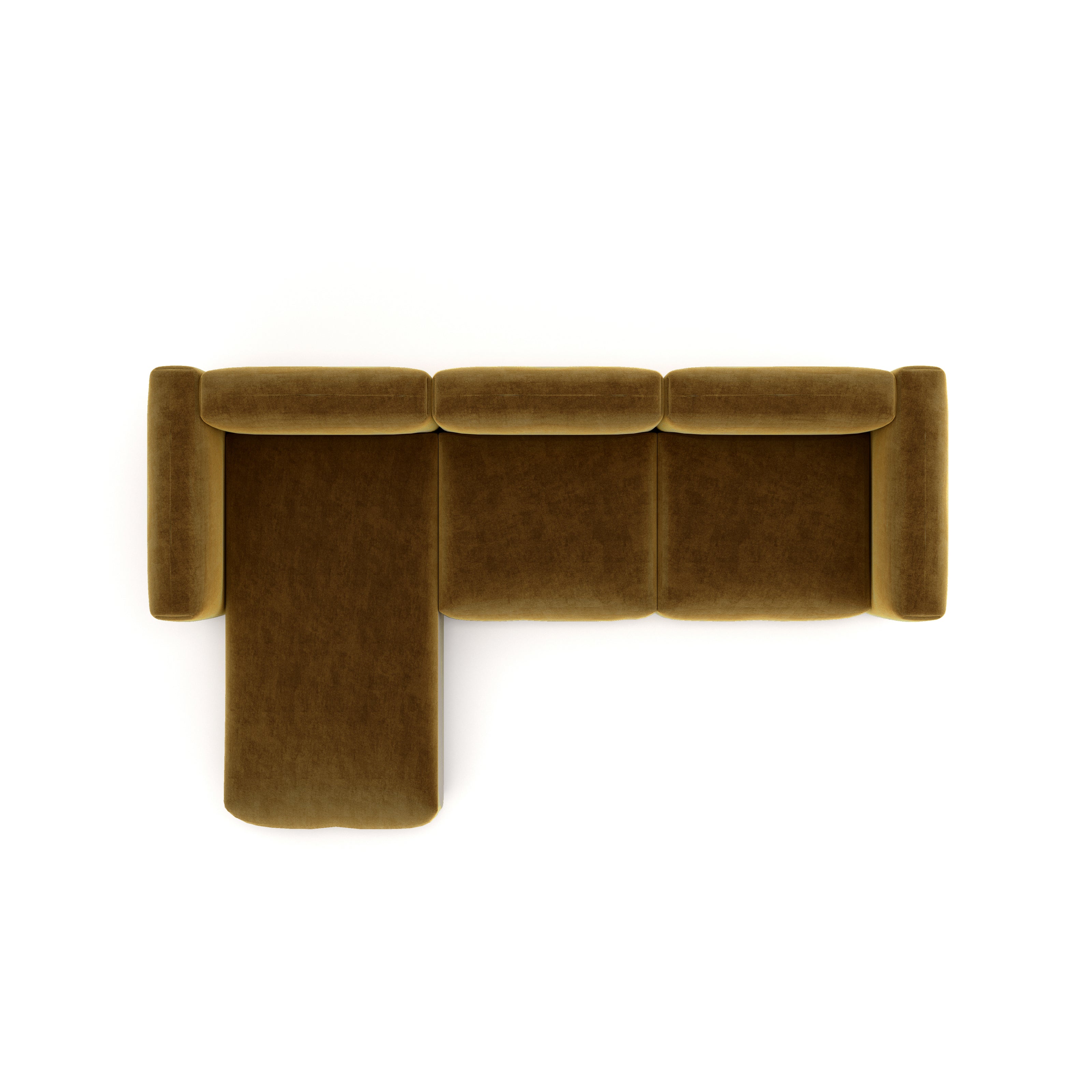 Charlotte Modular Velvet Sofa | Ochre