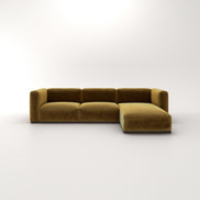 Charlotte Modular Velvet Sofa | Ochre