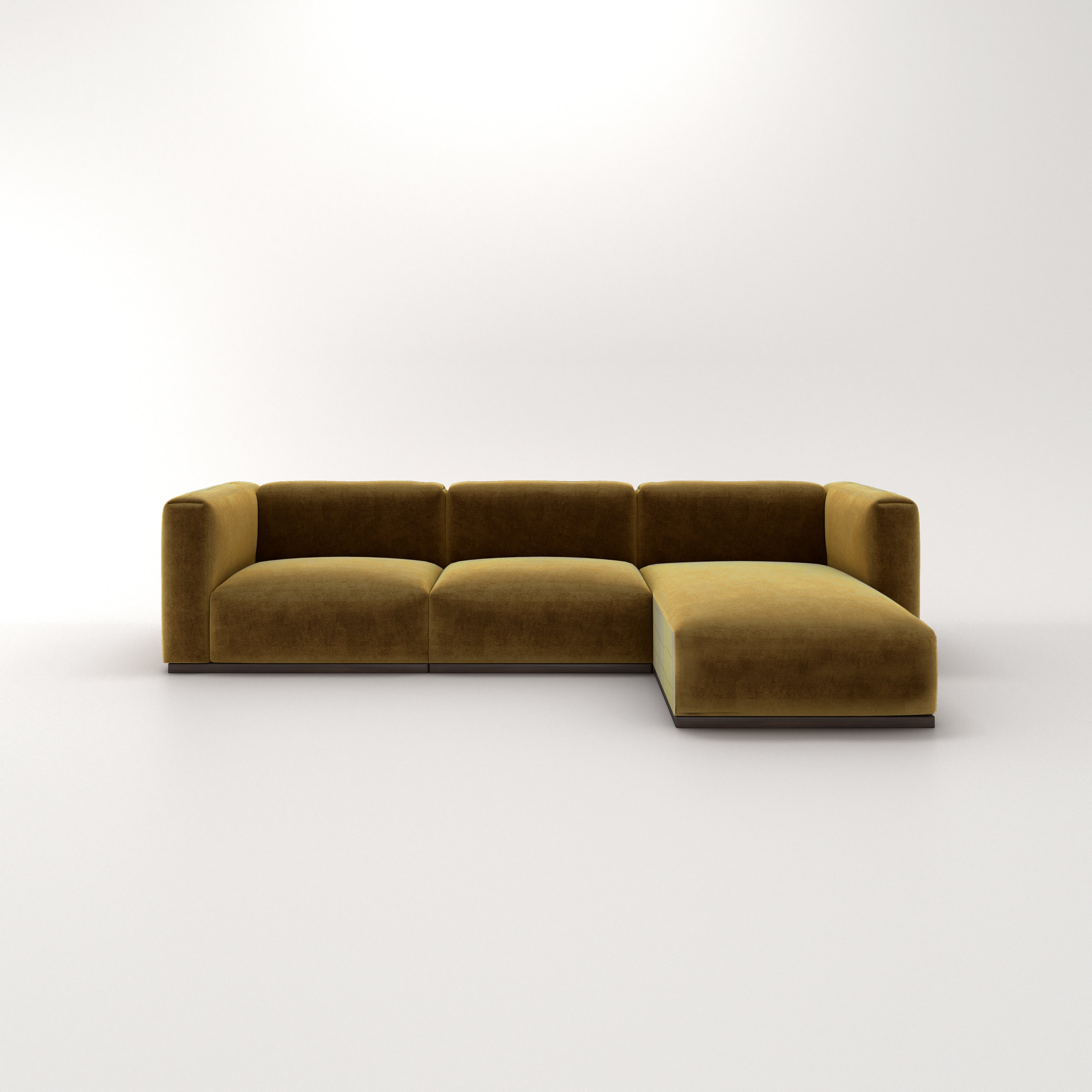 Charlotte Modular Velvet Sofa | Ochre