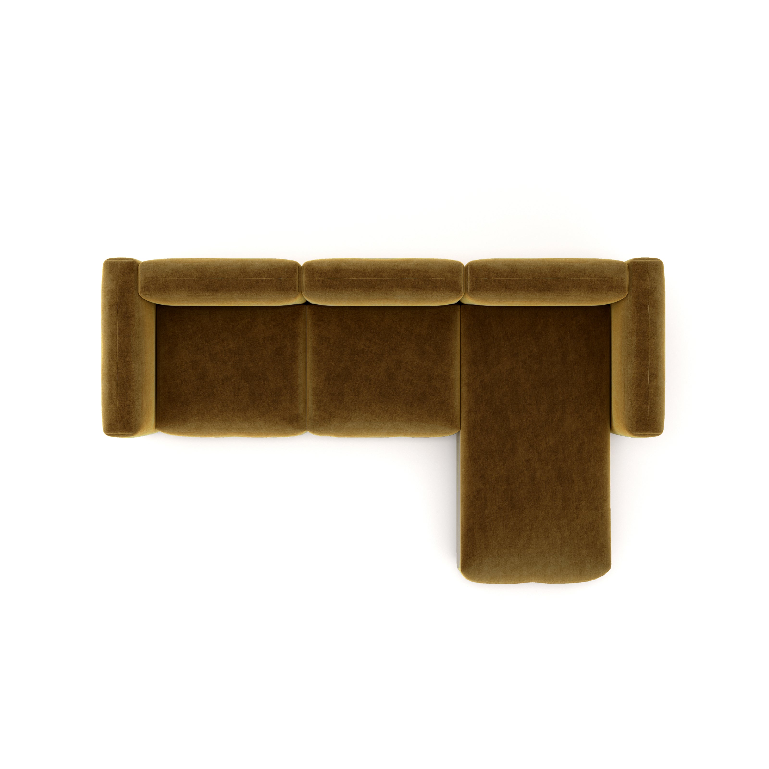 Charlotte Modular Velvet Sofa | Ochre