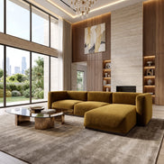 Charlotte Modular Velvet Sofa | Ochre