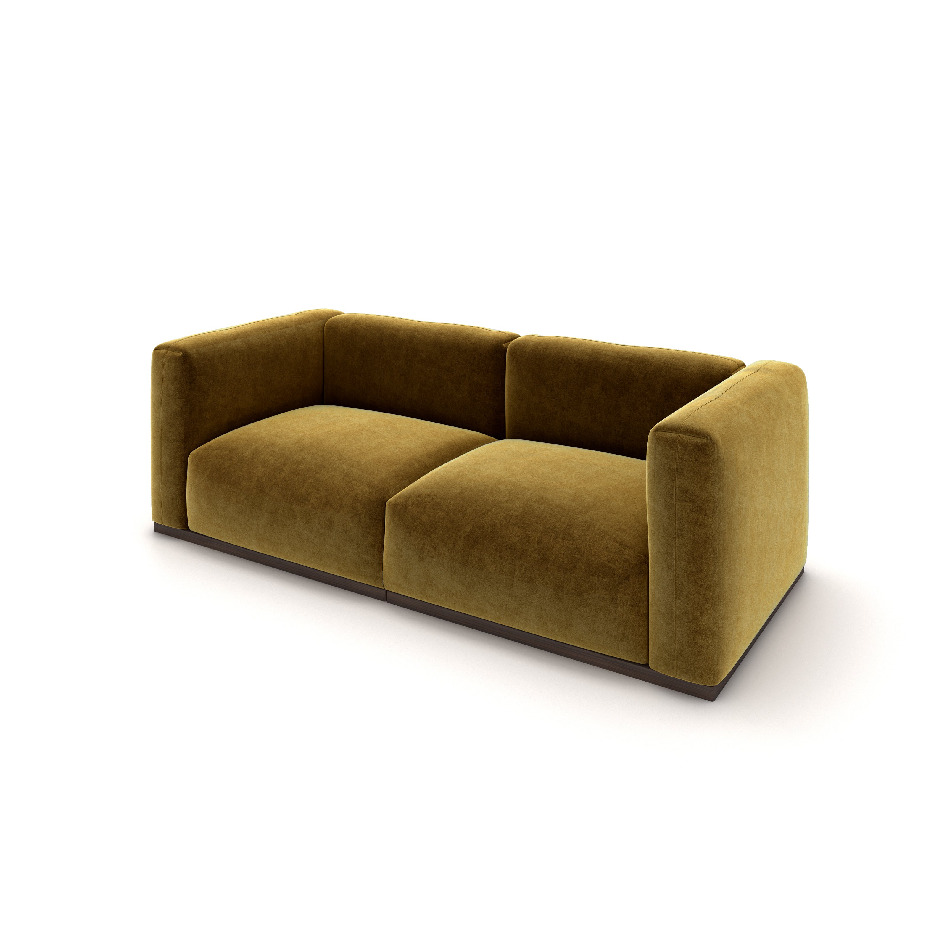 Charlotte Modular Velvet Sofa | Ochre