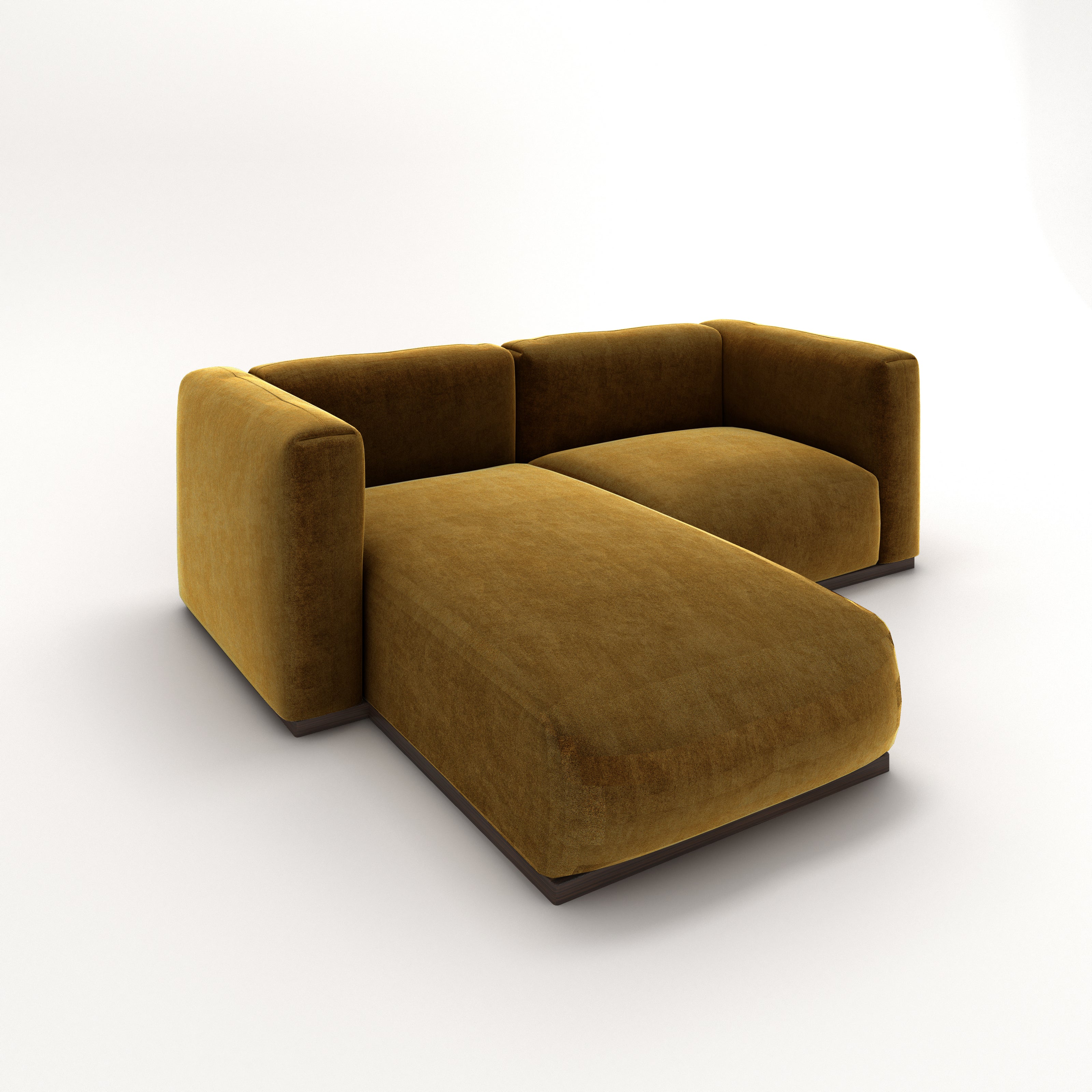 Charlotte Modular Velvet Sofa | Ochre