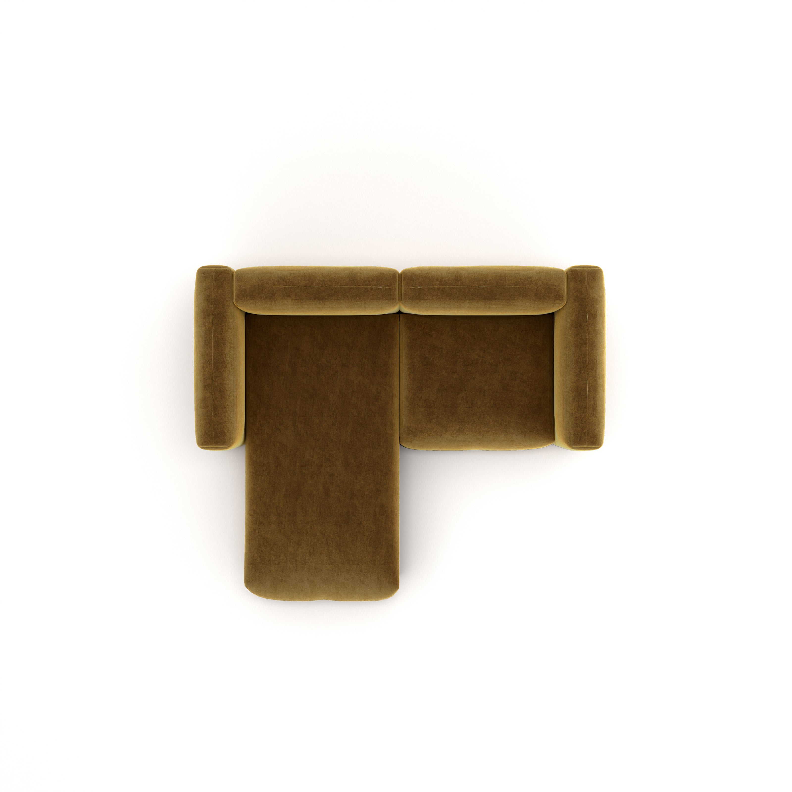 Charlotte Modular Velvet Sofa | Ochre