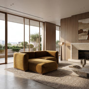 Charlotte Modular Velvet Sofa | Ochre