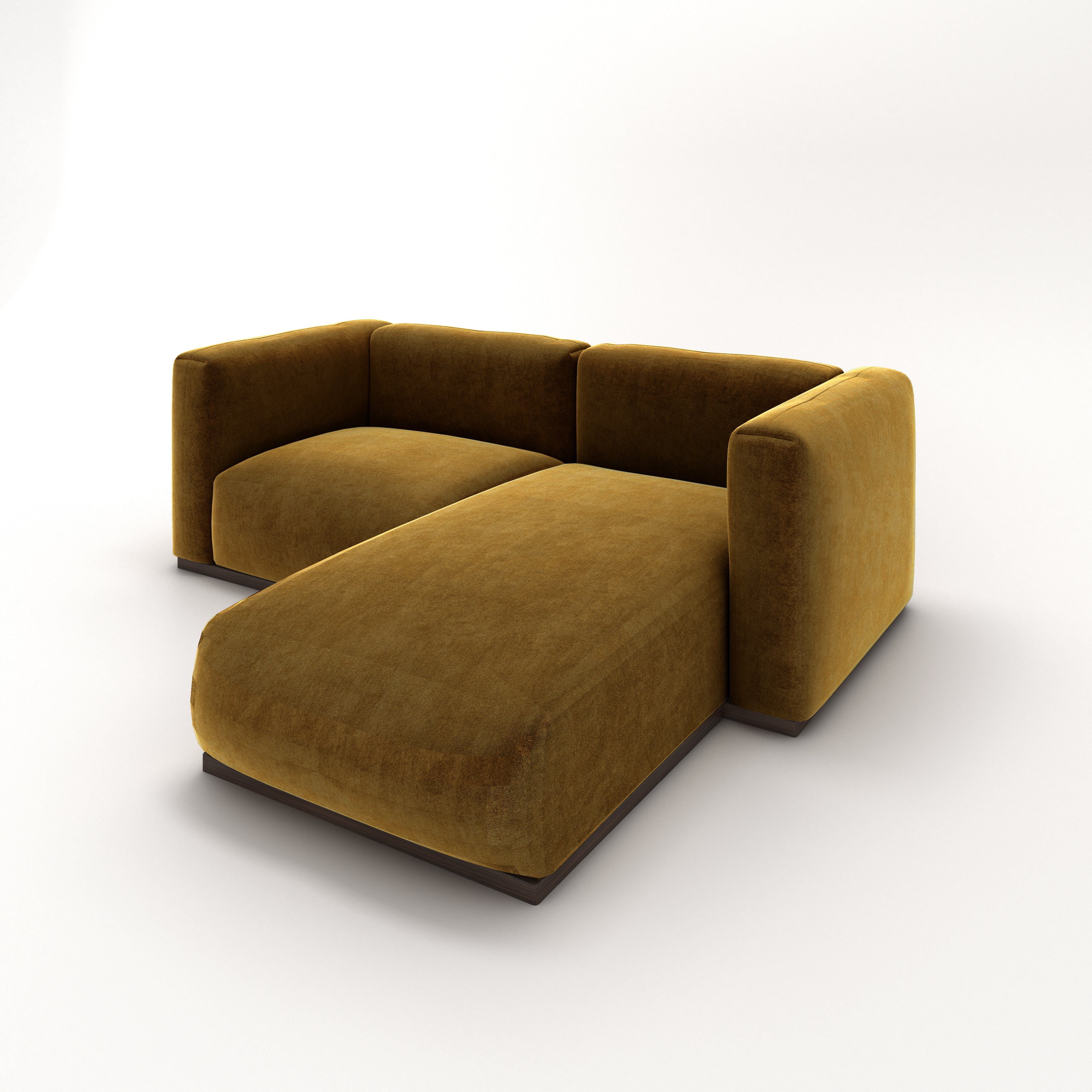 Charlotte Modular Velvet Sofa | Ochre