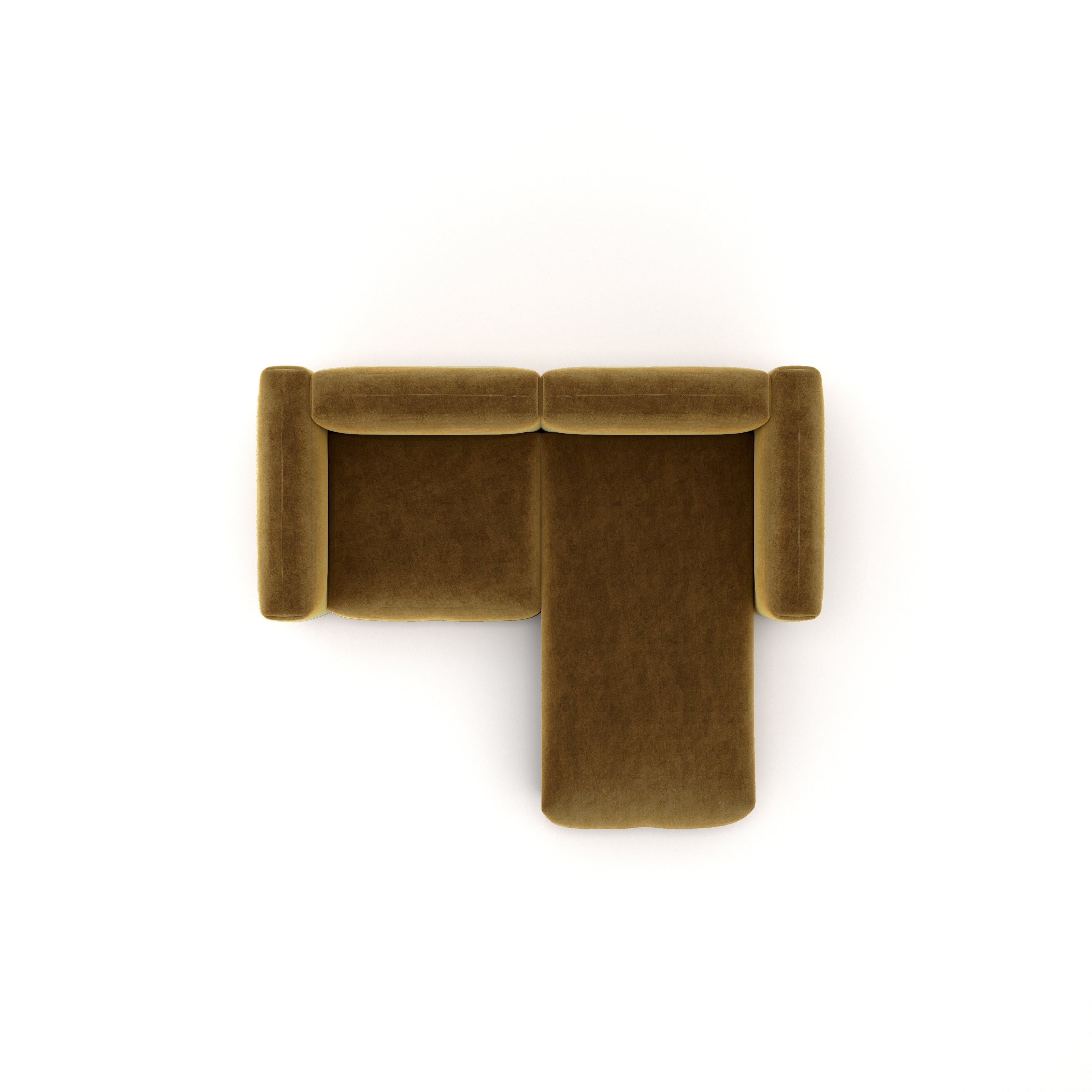Charlotte Modular Velvet Sofa | Ochre