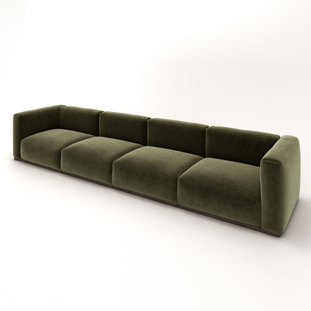 Charlotte Modular Velvet Sofa | Olive