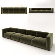 Charlotte Modular Velvet Sofa | Olive