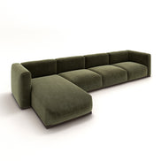 Charlotte Modular Velvet Sofa | Olive