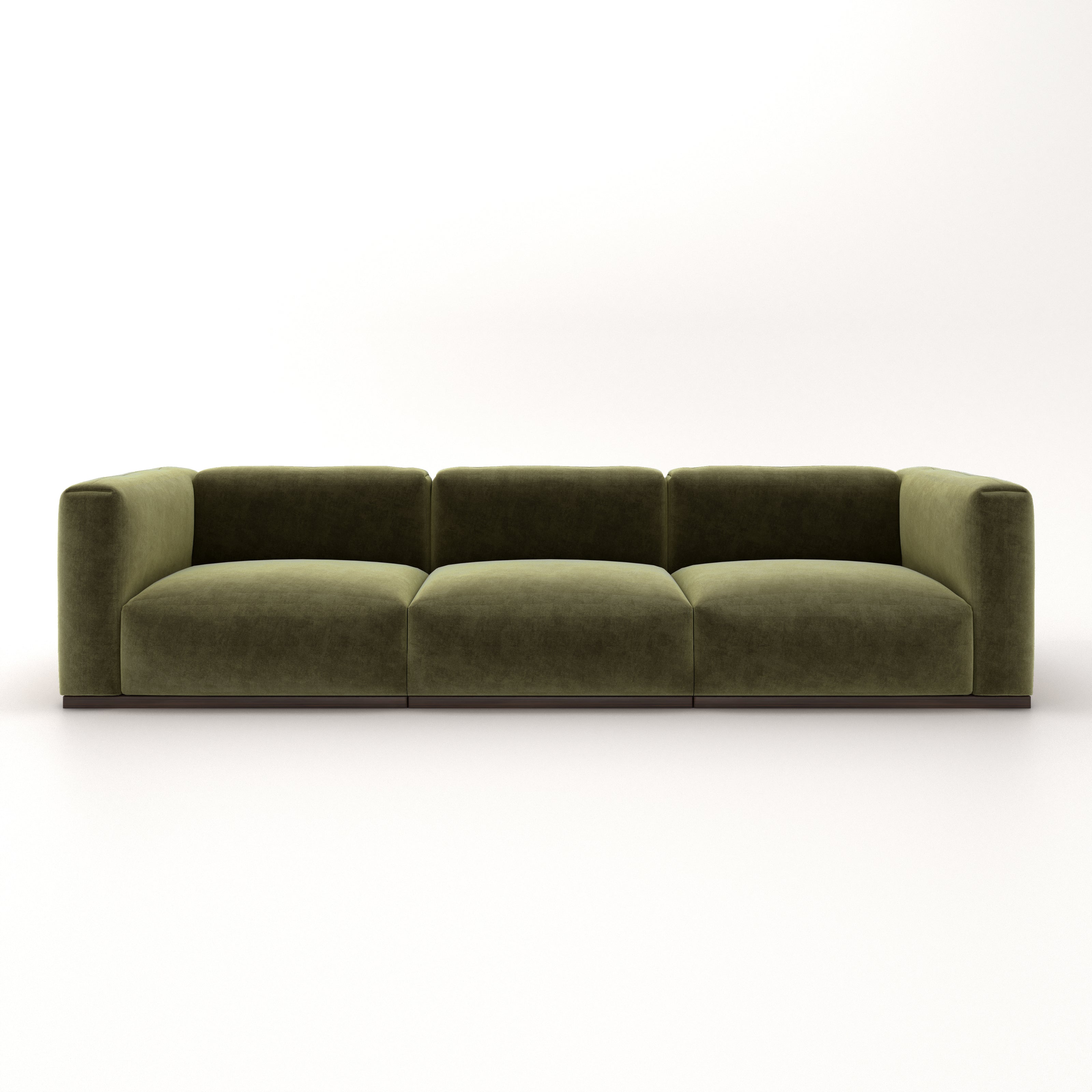 Charlotte Modular Velvet Sofa | Olive