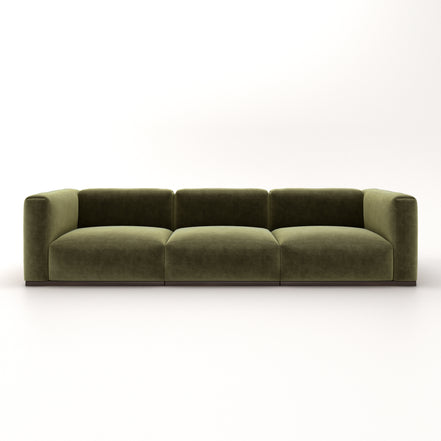 Charlotte Modular Velvet Sofa | Olive