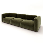Charlotte Modular Velvet Sofa | Olive