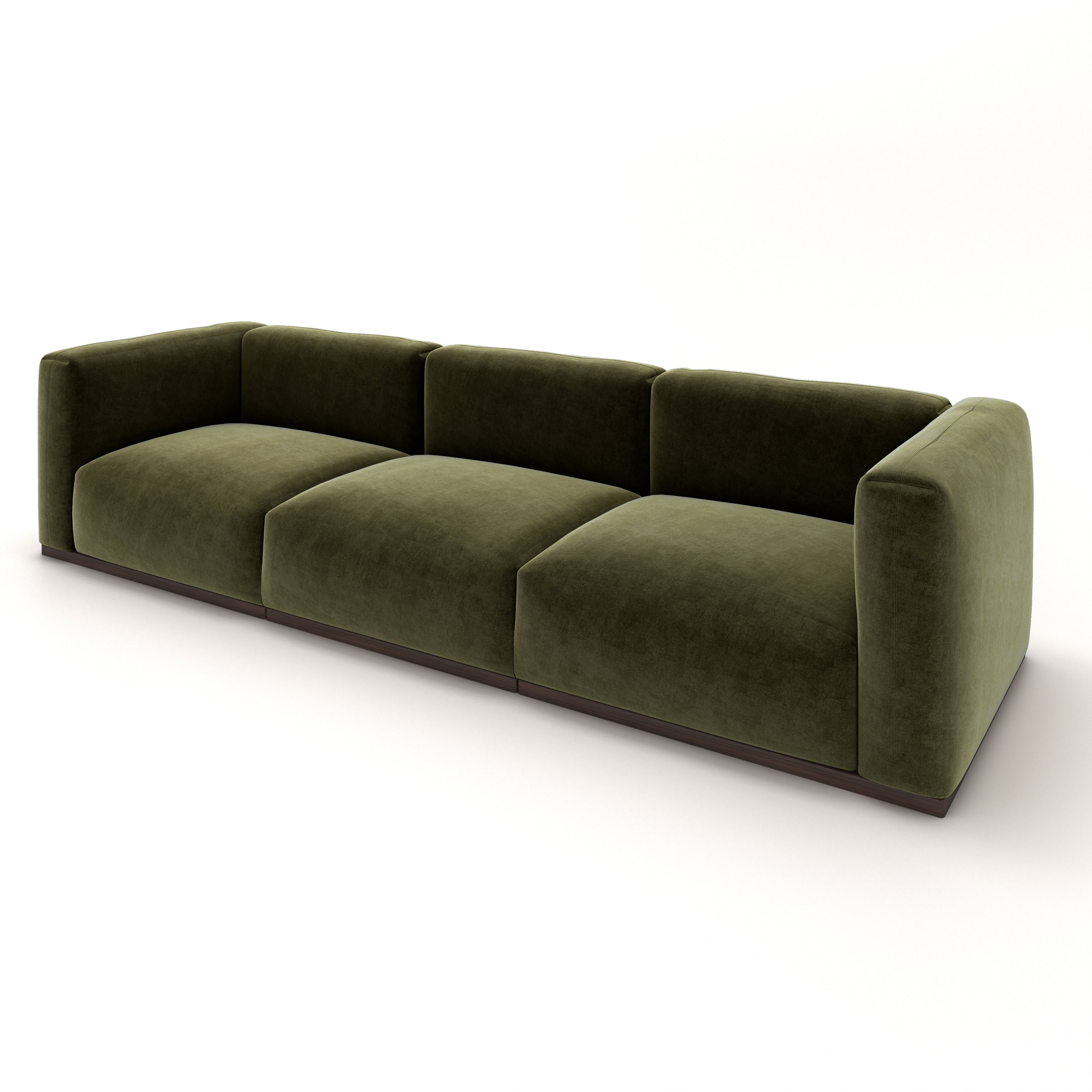 Charlotte Modular Velvet Sofa | Olive