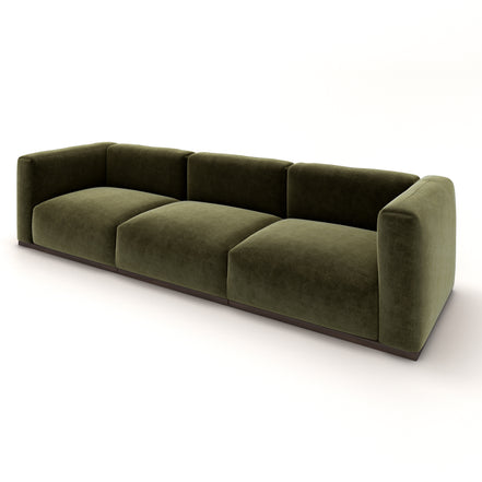 Charlotte Modular Velvet Sofa | Olive