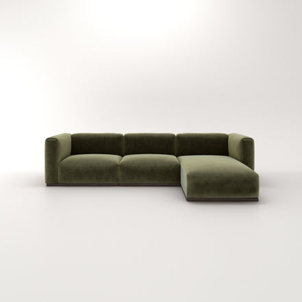 Charlotte Modular Velvet Sofa | Olive