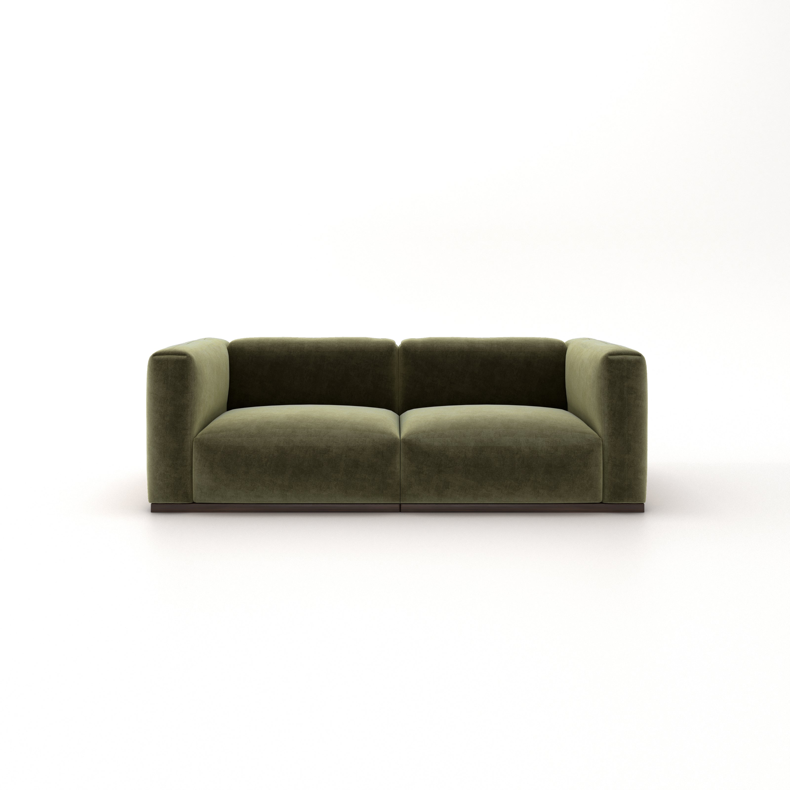 Charlotte Modular Velvet Sofa | Olive
