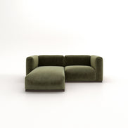 Charlotte Modular Velvet Sofa | Olive