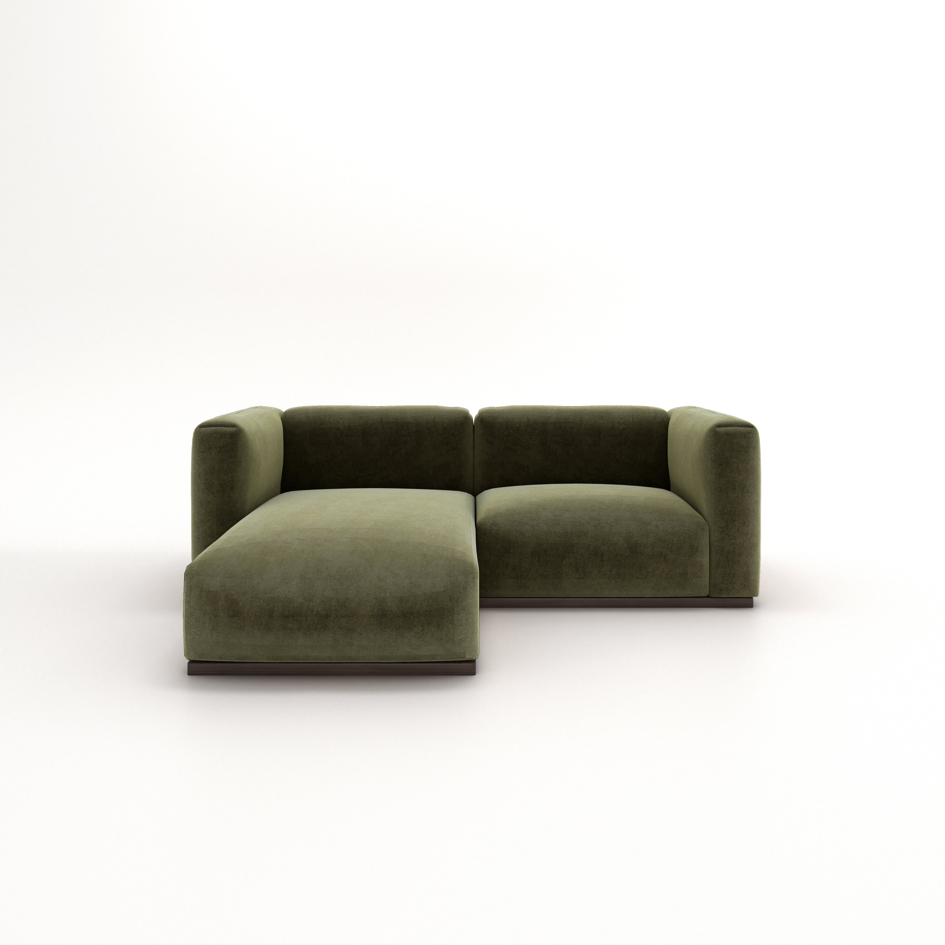 Charlotte Modular Velvet Sofa | Olive