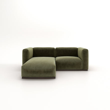 Charlotte Modular Velvet Sofa | Olive