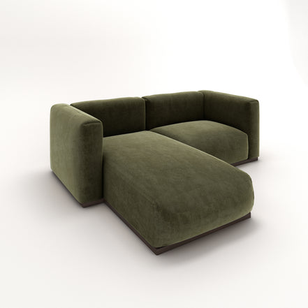 Charlotte Modular Velvet Sofa | Olive