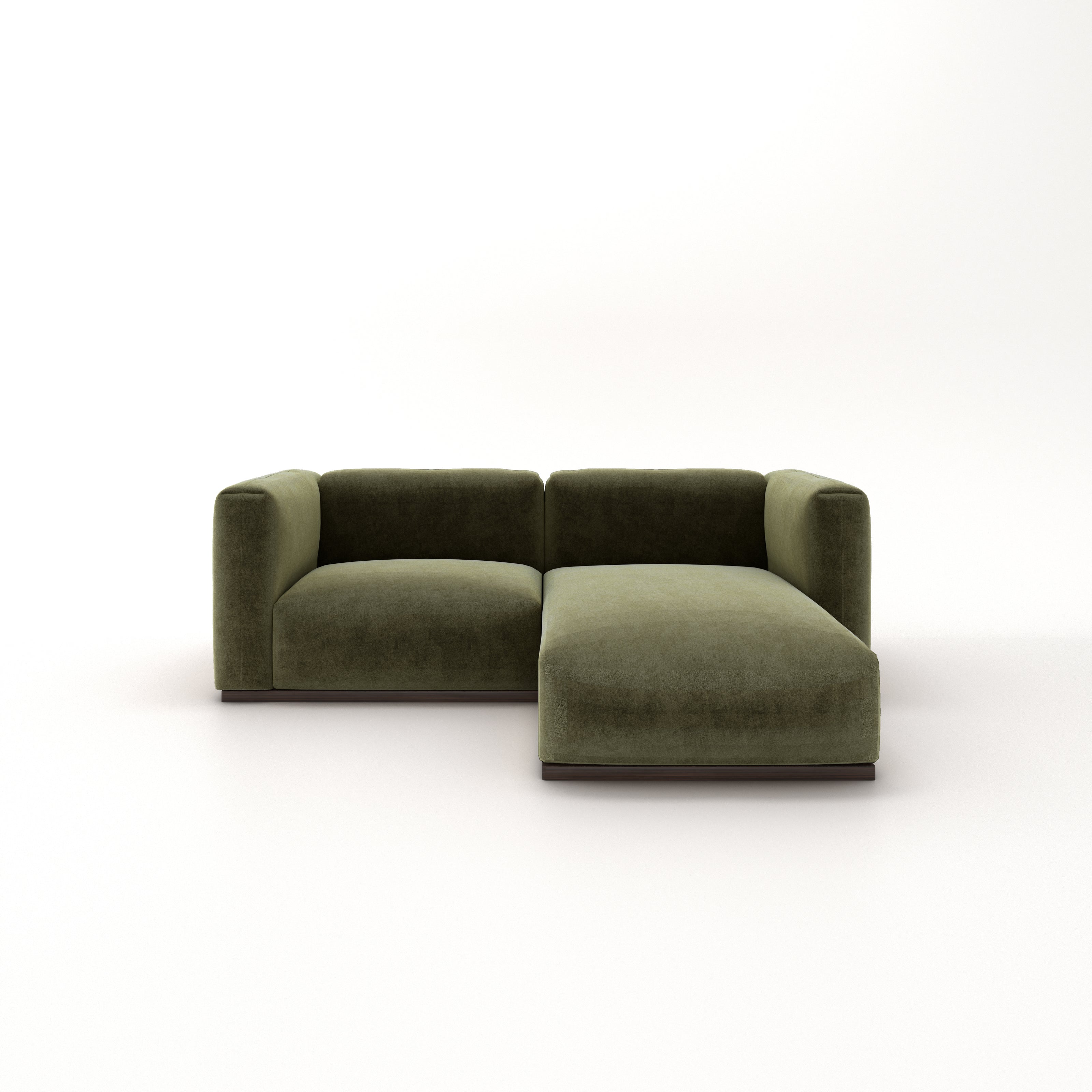 Charlotte Modular Velvet Sofa | Olive