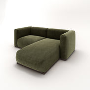 Charlotte Modular Velvet Sofa | Olive