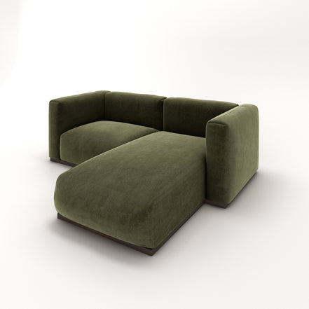 Charlotte Modular Velvet Sofa | Olive