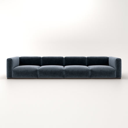 Charlotte Modular Velvet Sofa | OxfordBlue