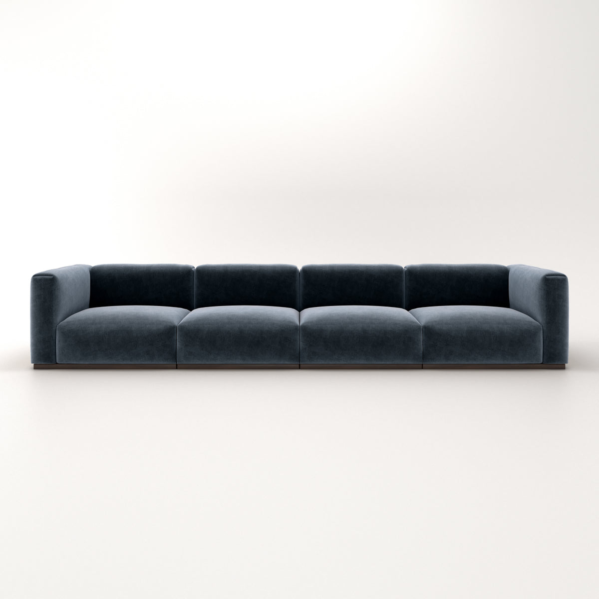 Charlotte Modular Velvet Sofa | Oxford Blue