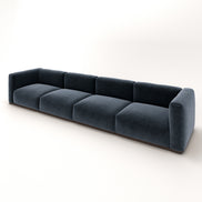 Charlotte Modular Velvet Sofa | OxfordBlue