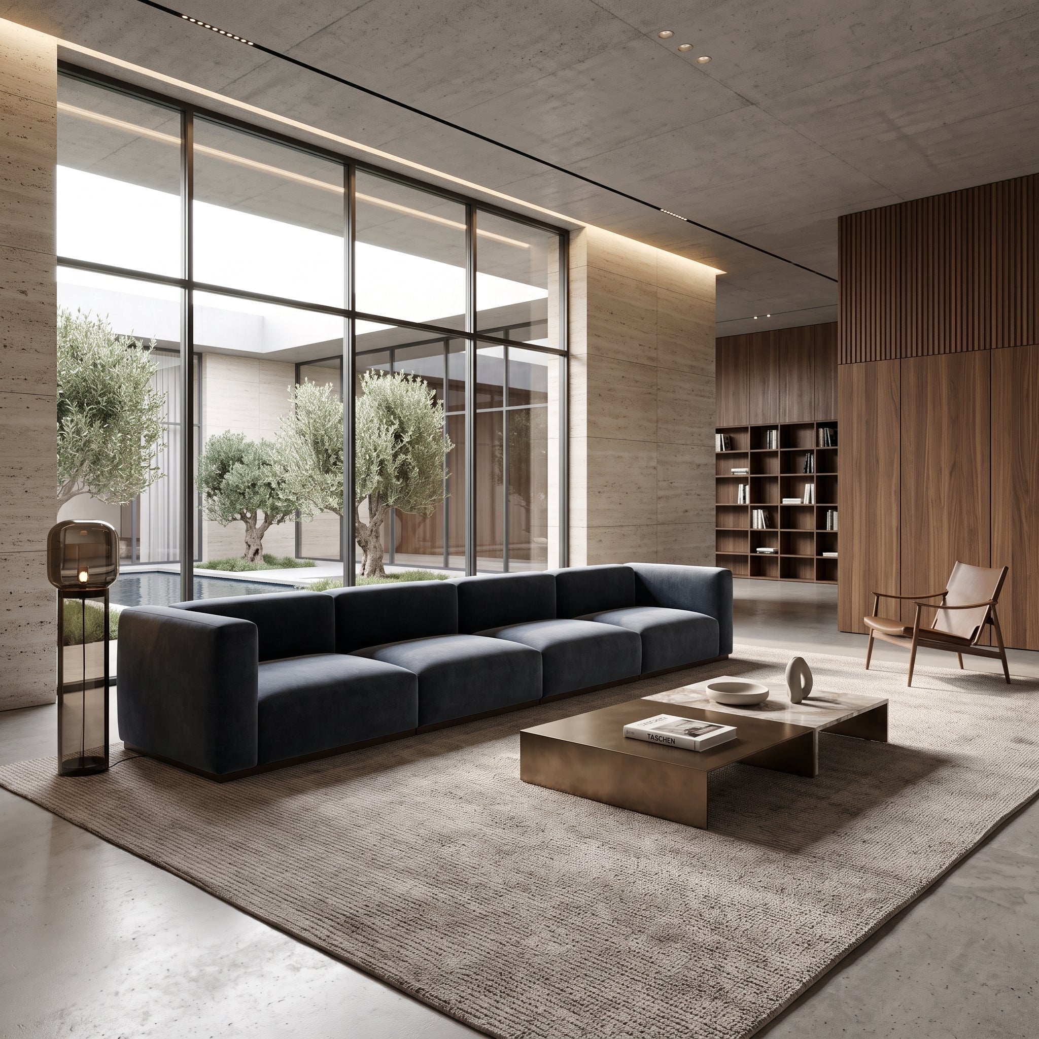 Charlotte Modular Velvet Sofa | OxfordBlue