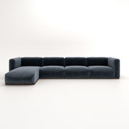 Charlotte Modular Velvet Sofa | OxfordBlue