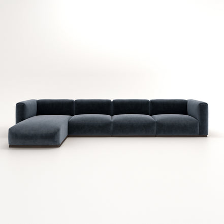 Charlotte Modular Velvet Sofa | OxfordBlue