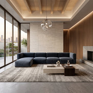 Charlotte Modular Velvet Sofa | OxfordBlue