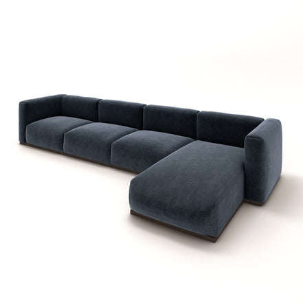 Charlotte Modular Velvet Sofa | OxfordBlue