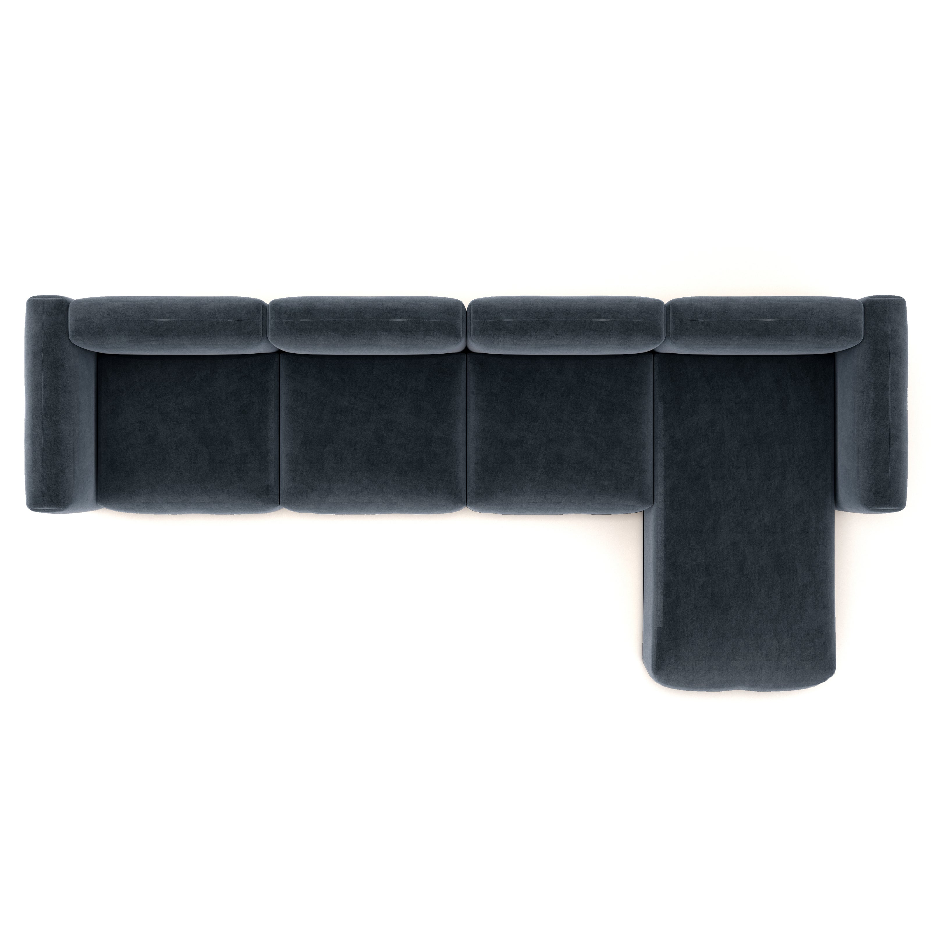 Charlotte Modular Velvet Sofa | OxfordBlue