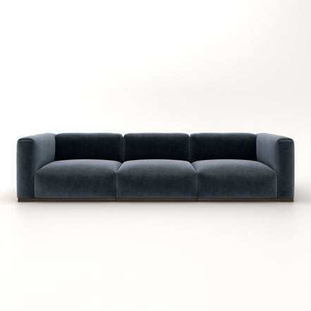 Charlotte Modular Velvet Sofa | OxfordBlue