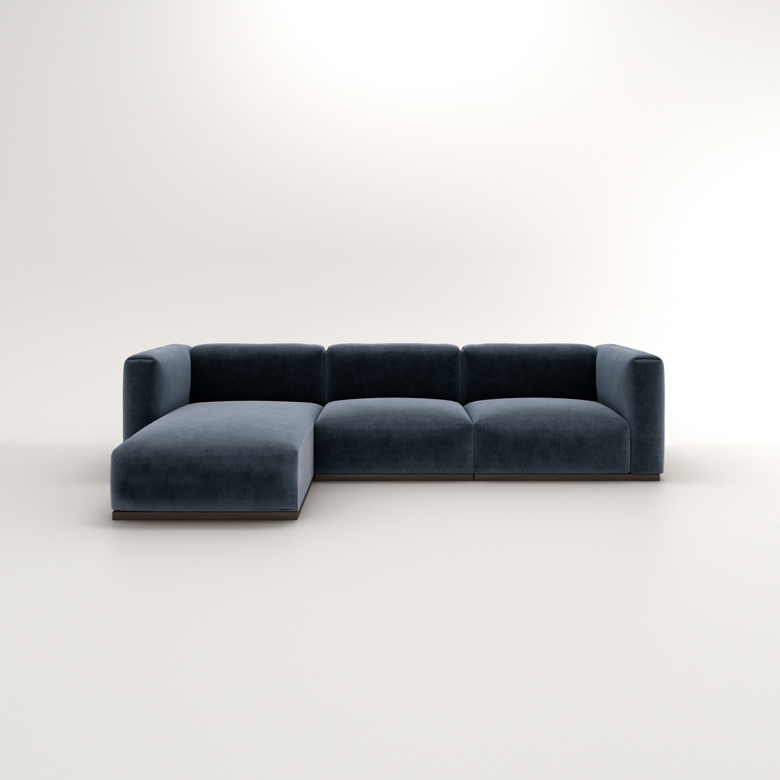 Charlotte Modular Velvet Sofa | OxfordBlue