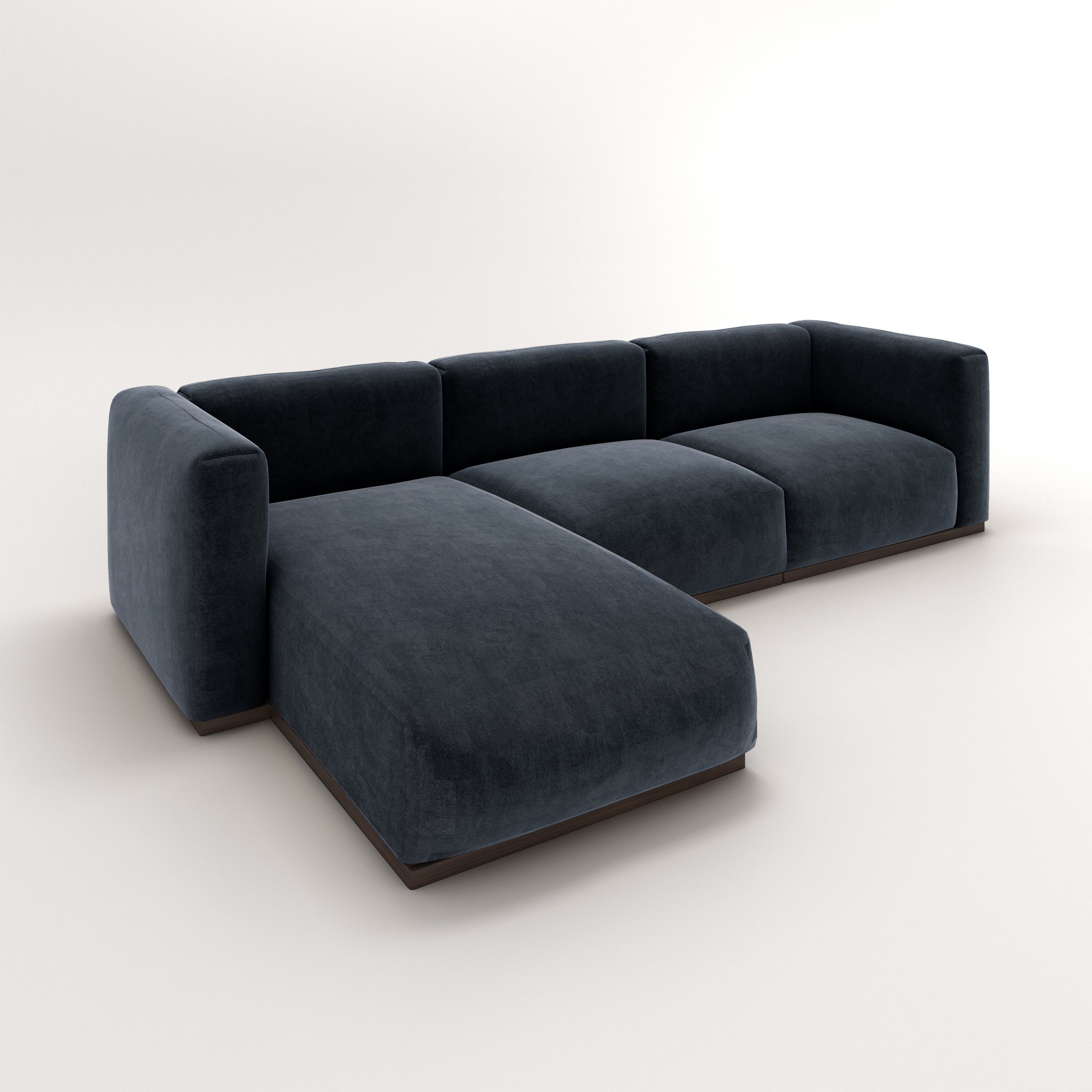 Charlotte Modular Velvet Sofa | OxfordBlue