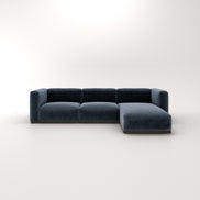 Charlotte Modular Velvet Sofa | OxfordBlue
