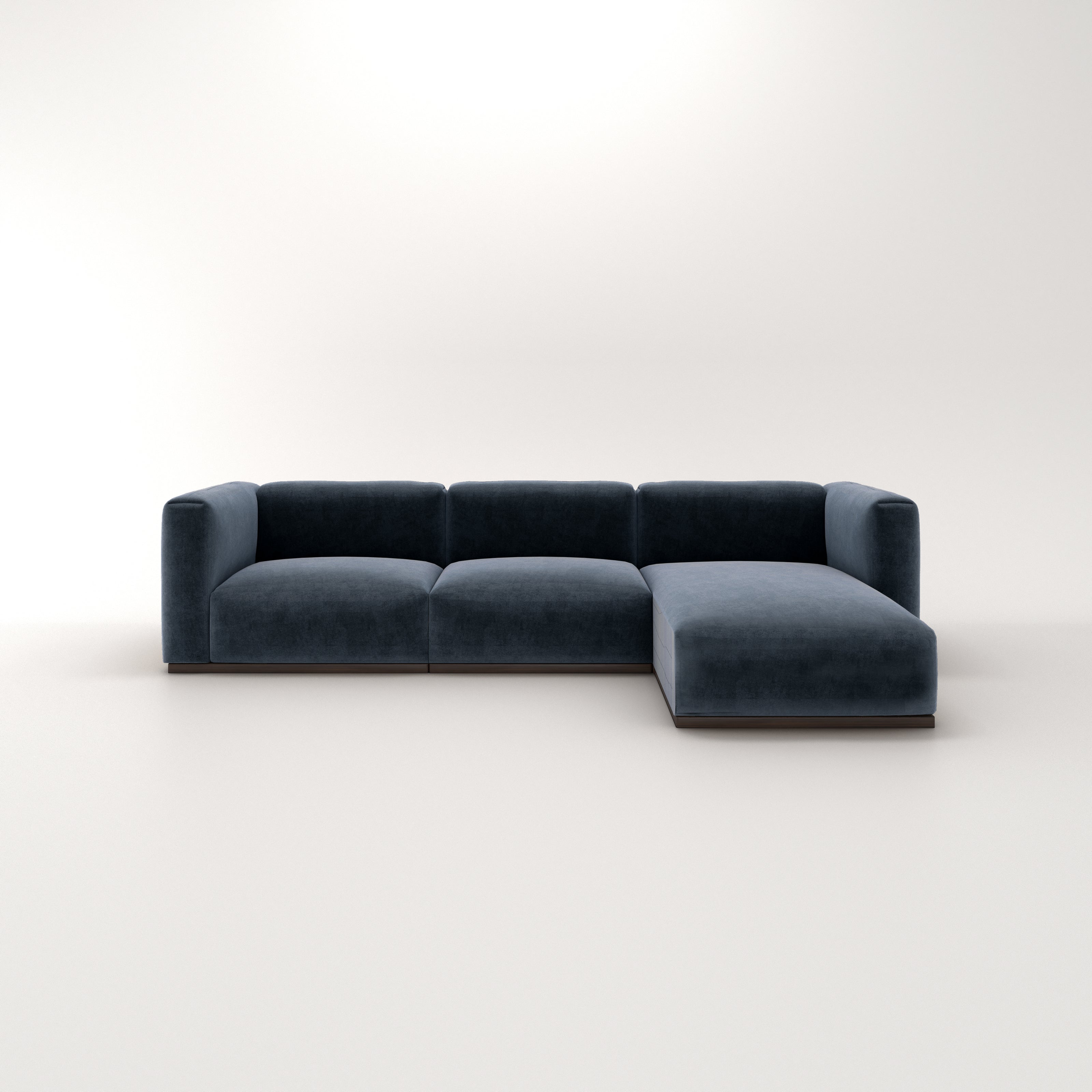 Charlotte Modular Velvet Sofa | OxfordBlue